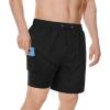 imageMens Swim Trunks with Compression Liner Board Shorts for Men Quick Dry Swimsuits Bathing Suit Swimwear MXXLBlack Trunks