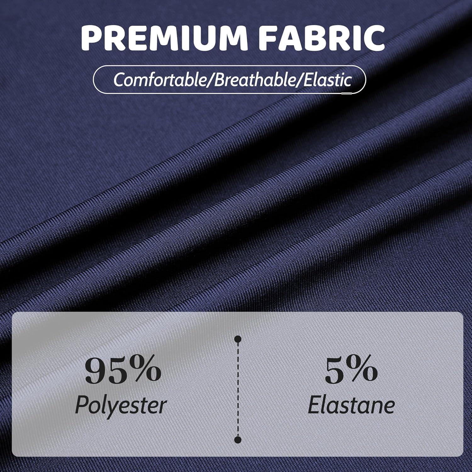 imageGirls Skorts with Builtin Shorts Athletic Skorts for Girls A Line Knee Length Uniform Skirt Size 614 for School SportsNavy Blue