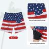 image4th of July Swim Trunks Men 7inch American Flag Compression Board Shorts Swimsuits Bathing Suit Swimwear