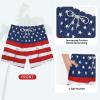 image4th of July Swim Trunks Men 7inch American Flag Compression Board Shorts Swimsuits Bathing Suit Swimwear