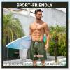imageAmerican Trends Mens Swim Trunks with Compression Liner Board Shorts for Men Quick Dry Swimsuits Bathing Suit Swimwear9 Army Green
