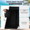 imageAmerican Trends Mens Swim Trunks with Compression Liner Board Shorts for Men Quick Dry Swimsuits Bathing Suit Swimwear9 Black