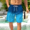 imageAmerican Trends Mens Swim Trunks with Compression Liner Board Shorts for Men Quick Dry Swimsuits Bathing Suit Swimwear9 Blue Gradient