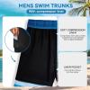 imageAmerican Trends Mens Swim Trunks with Compression Liner Board Shorts for Men Quick Dry Swimsuits Bathing Suit Swimwear9 Blue Gradient