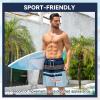 imageAmerican Trends Mens Swim Trunks with Compression Liner Board Shorts for Men Quick Dry Swimsuits Bathing Suit Swimwear9 Blue Stripes