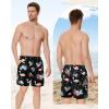 imageAmerican Trends Mens Swim Trunks with Compression Liner Qucik Dry Board Shorts 2 in 1 Mens SwimsuitsA Pink Flamingo