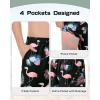 imageAmerican Trends Mens Swim Trunks with Compression Liner Qucik Dry Board Shorts 2 in 1 Mens SwimsuitsA Pink Flamingo