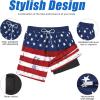 imageAmerican Trends Mens Swim Trunks with Compression Liner Qucik Dry Board Shorts 2 in 1 Mens SwimsuitsAmerican Flag