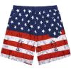 imageAmerican Trends Mens Swim Trunks with Compression Liner Qucik Dry Board Shorts 2 in 1 Mens SwimsuitsAmerican Flag