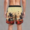 imageAmerican Trends Mens Swim Trunks with Compression Liner Qucik Dry Board Shorts 2 in 1 Mens SwimsuitsCoconut Tree