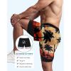 imageAmerican Trends Mens Swim Trunks with Compression Liner Qucik Dry Board Shorts 2 in 1 Mens SwimsuitsCoconut Tree