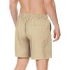 imageAmerican Trends Mens Swim Trunks with Compression Liner Qucik Dry Board Shorts 2 in 1 Mens SwimsuitsDeep Khaki