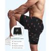 imageAmerican Trends Mens Swim Trunks with Compression Liner Qucik Dry Board Shorts 2 in 1 Mens SwimsuitsPink Shark