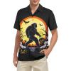imageFunny Hawaiian Shirts for Men Short Sleeve Fun Beach Shirts Mens Casual Button Down Summer Vacation WearBigfoot Halloween