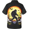 imageFunny Hawaiian Shirts for Men Short Sleeve Fun Beach Shirts Mens Casual Button Down Summer Vacation WearBigfoot Halloween