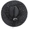 imageAmerican Trends Halloween Witch Hats for Women Adult Lace Kids Witch Hat Halloween Costume AccessoriesLace Black Starlight
