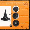 imageAmerican Trends Halloween Witch Hats for Women Adult Lace Kids Witch Hat Halloween Costume AccessoriesLace Orange