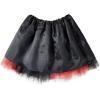 imageTutu for Girls4 Layers Tulle Puffy Skirt Ballet Skirt Princess Dress Up for Toddler KidsBlack and Red