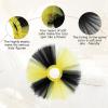 imageTutu for Girls4 Layers Tulle Puffy Skirt Ballet Skirt Princess Dress Up for Toddler KidsBlack and Yellow