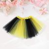 imageTutu for Girls4 Layers Tulle Puffy Skirt Ballet Skirt Princess Dress Up for Toddler KidsBlack and Yellow