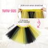 imageTutu for Girls4 Layers Tulle Puffy Skirt Ballet Skirt Princess Dress Up for Toddler KidsBlack and Yellow