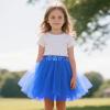 imageTutu for Girls4 Layers Tulle Puffy Skirt Ballet Skirt Princess Dress Up for Toddler KidsBlue