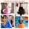imageTutu for Girls4 Layers Tulle Puffy Skirt Ballet Skirt Princess Dress Up for Toddler KidsBlue