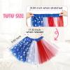 imageTutu for Girls4 Layers Tulle Puffy Skirt Ballet Skirt Princess Dress Up for Toddler KidsFlag