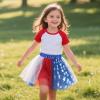 imageTutu for Girls4 Layers Tulle Puffy Skirt Ballet Skirt Princess Dress Up for Toddler KidsFlag
