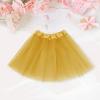 imageTutu for Girls4 Layers Tulle Puffy Skirt Ballet Skirt Princess Dress Up for Toddler KidsGold