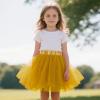 imageTutu for Girls4 Layers Tulle Puffy Skirt Ballet Skirt Princess Dress Up for Toddler KidsGold