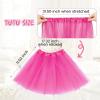 imageTutu for Girls4 Layers Tulle Puffy Skirt Ballet Skirt Princess Dress Up for Toddler KidsHot Pink