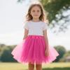 imageTutu for Girls4 Layers Tulle Puffy Skirt Ballet Skirt Princess Dress Up for Toddler KidsHot Pink