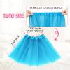 imageTutu for Girls4 Layers Tulle Puffy Skirt Ballet Skirt Princess Dress Up for Toddler KidsLight Blue