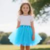 imageTutu for Girls4 Layers Tulle Puffy Skirt Ballet Skirt Princess Dress Up for Toddler KidsLight Blue