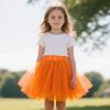 imageTutu for Girls4 Layers Tulle Puffy Skirt Ballet Skirt Princess Dress Up for Toddler KidsOrange