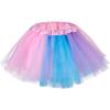 imageTutu for Girls4 Layers Tulle Puffy Skirt Ballet Skirt Princess Dress Up for Toddler KidsPink Purple and Blue