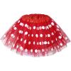 imageTutu for Girls4 Layers Tulle Puffy Skirt Ballet Skirt Princess Dress Up for Toddler KidsRed White Polka Dots