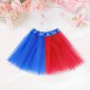 imageTutu for Girls4 Layers Tulle Puffy Skirt Ballet Skirt Princess Dress Up for Toddler KidsRed and Blue