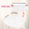 imageTutu for Girls4 Layers Tulle Puffy Skirt Ballet Skirt Princess Dress Up for Toddler KidsWhite