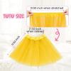 imageTutu for Girls4 Layers Tulle Puffy Skirt Ballet Skirt Princess Dress Up for Toddler KidsYellow