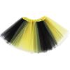 imageTutu for Girls4 Layers Tulle Puffy Skirt Ballet Skirt Princess Dress Up for Toddler KidsBlack and Yellow