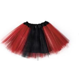 imageTutu for Girls4 Layers Tulle Puffy Skirt Ballet Skirt Princess Dress Up for Toddler KidsBlack and Red