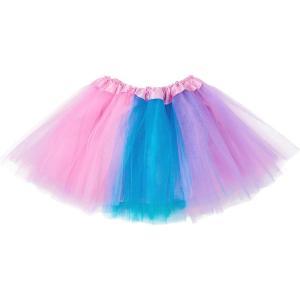 imageTutu for Girls4 Layers Tulle Puffy Skirt Ballet Skirt Princess Dress Up for Toddler KidsPink Purple and Blue