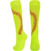 imageAmerican Trends Girls Softball Socks with Stitches 3 Pairs Youth Athletic Socks for Soccer Baseball Softball FootballYellow