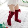 imageAmerican Trends Baby Knee High Socks  Girls ampamp Boys Newborn to Toddlers  Ruffled Tube SocksE 5 Pack Christmas Bow Knot