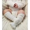 imageAmerican Trends Baby Knee High Socks  Girls ampamp Boys Newborn to Toddlers  Ruffled Tube SocksG 1 Pack White