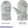 imageAmerican Trends Lined Fleece Toddler Mittens Winter Warm Gloves Child Ski Waterproof Snow Baby Mittens for Boys GirlsBaby Grey Print
