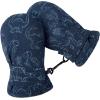 imageAmerican Trends Lined Fleece Toddler Mittens Winter Warm Gloves Child Ski Waterproof Snow Baby Mittens for Boys GirlsBaby Navy Print