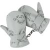 imageAmerican Trends Lined Fleece Toddler Mittens Winter Warm Gloves Child Ski Waterproof Snow Baby Mittens for Boys GirlsGrey Dinosaur